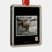 Bite, ik ben gewoon een uitdrukking. metalen ornament (Rechts)