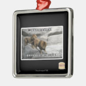 Bite, ik ben gewoon een uitdrukking. metalen ornament (Links)