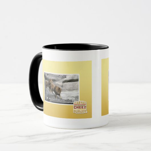 Bite, ik ben gewoon een uitdrukking. mok (Voorkant links)