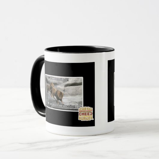 Bite, ik ben gewoon een uitdrukking. mok (Voorkant links)