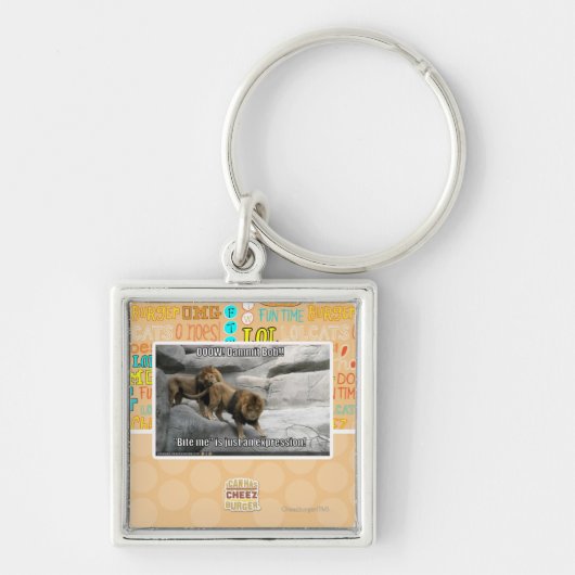 Bite, ik ben gewoon een uitdrukking. sleutelhanger (Voorkant)