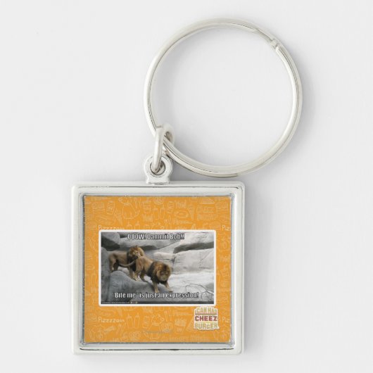 Bite, ik ben gewoon een uitdrukking. sleutelhanger (Voorkant)