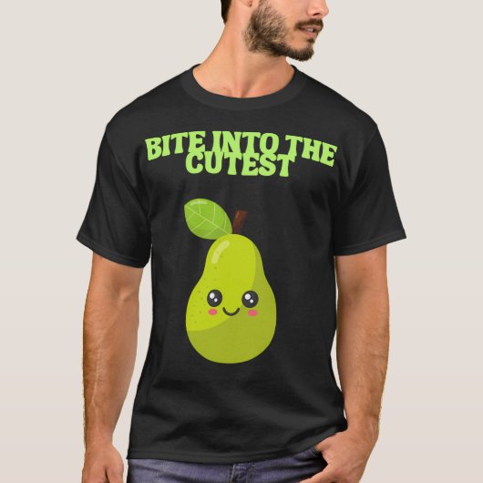 Bite Into The Cutest-Kawaii Pear-Classic Version T-shirt (Voorkant)