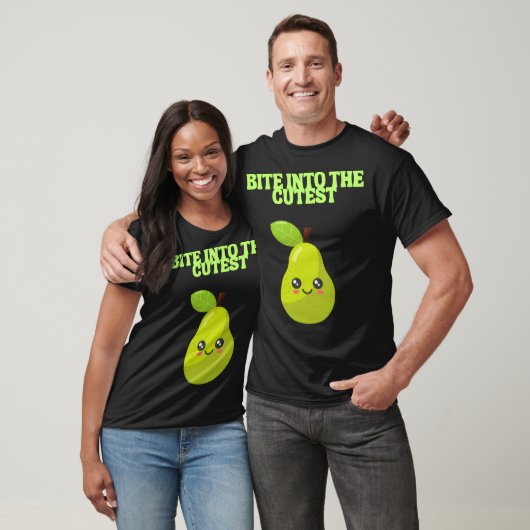 Bite Into The Cutest-Kawaii Pear-Classic Version T-shirt (Unisex)