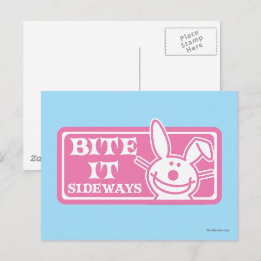 Bite it Sideways Briefkaart (Voorkant / Achterkant)