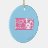 Bite it Sideways Keramisch Ornament (Rechts)