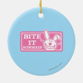 Bite it Sideways Keramisch Ornament (Achterkant)