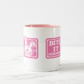 Bite it Sideways Tweekleurige Koffiemok (Center)