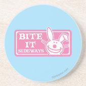 Bite it Sideways Zandsteen Onderzetter (Voorkant)