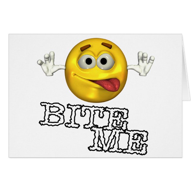 Bite me! (Voorkant Horizontaal)