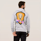 Bite Me Badger Skull Hoodie (Achterkant volledig)