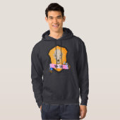 Bite Me Badger Skull Hoodie (Voorkant volledig)