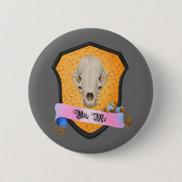 Bite Me Badger Skull Ronde Button 5,7 Cm