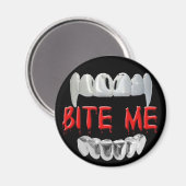 Bite me bloed en tanden magneet (Voorkant / Achterkant)