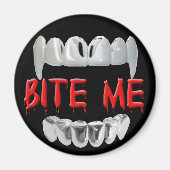 Bite me bloed en tanden magneet (Voorkant)