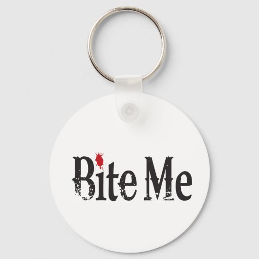 Bite me (bloed) sleutelhanger (Voorkant)