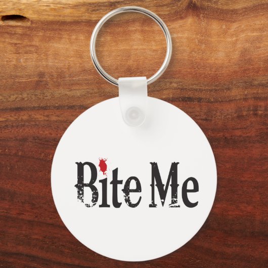 Bite me (bloed) sleutelhanger (Voorkant)