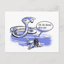 Bite me briefkaart