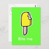 Bite me briefkaart (Voorkant / Achterkant)