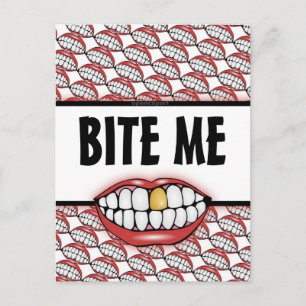 Bite me briefkaart