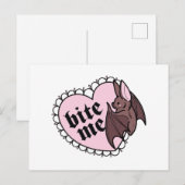 Bite me briefkaart (Voorkant / Achterkant)