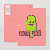 Bite me briefkaart (Voorkant / Achterkant)