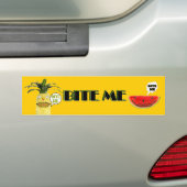 Bite me Bumpersticker (Op auto)