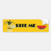 Bite me Bumpersticker (Voorkant)