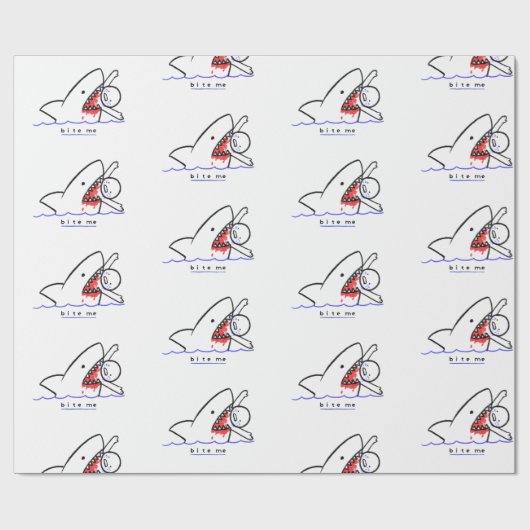 Bite me cadeaupapier (Vlak)