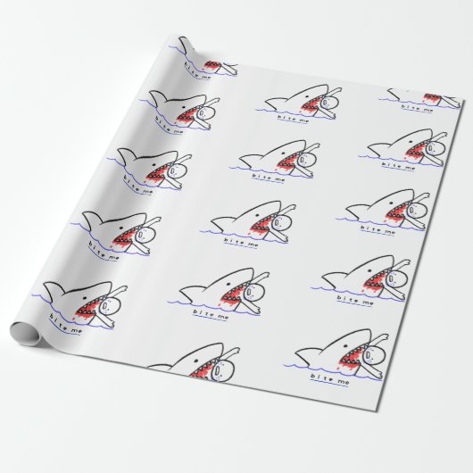 Bite me cadeaupapier (Uitgerold)