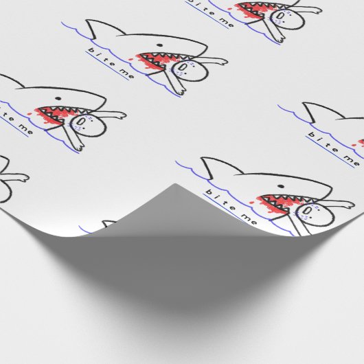 Bite me cadeaupapier (Hoek)