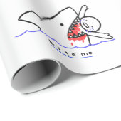 Bite me cadeaupapier (Rol Hoek)