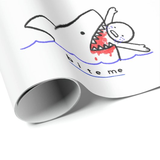 Bite me cadeaupapier (Rol Hoek)