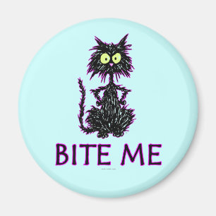 Bite me! Cat Cft-Design Magneet