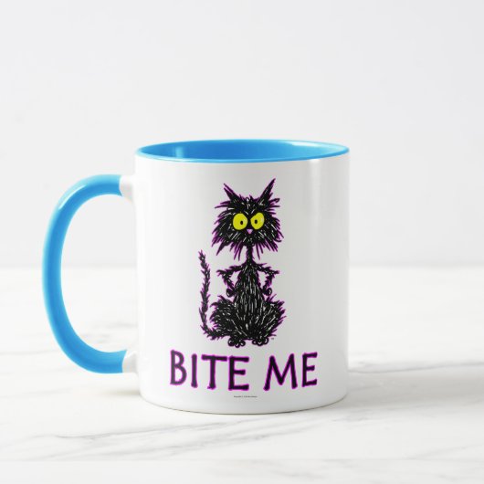 Bite me! Cat Cft-Design Mok (Links)