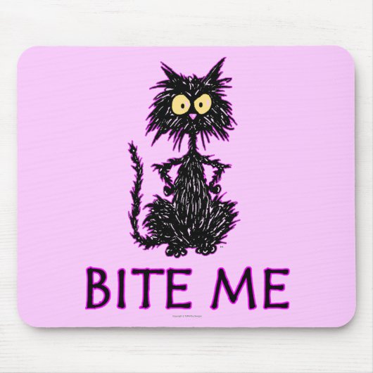 Bite me! Cat Cft-Design Muismat (Voorkant)