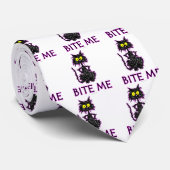 Bite me! Cat Cft-Design Stropdas (Opgerold)