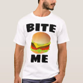 BITE ME, CHEESEBURGER, Funny T-shirts (Voorkant)