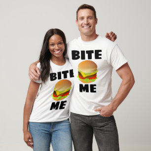 BITE ME, CHEESEBURGER, Funny T-shirts
