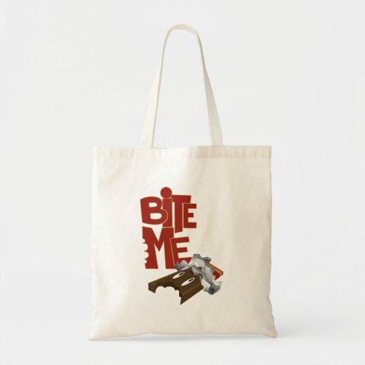 Bite me - Chocolate Bar Tote Bag (Voorkant)