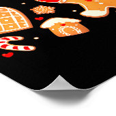 Bite Me Cookie Bakteam Vakantie Gingerbread Chr Poster (Hoek)