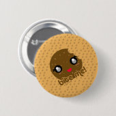 Bite me! cookie ronde button 5,7 cm (Voorkant /achterkant)