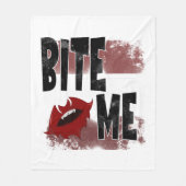 Bite me - Cool Quote - Halloween - Bat Fleece Deken (Voorkant)