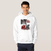 Bite me - Cool Quote - Halloween - Bat Hoodie (Voorkant volledig)