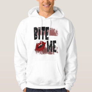 Bite me - Cool Quote - Halloween - Bat Hoodie
