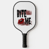 Bite me - Cool Quote - Halloween - Bat Pickleball Paddle (Voorkant)