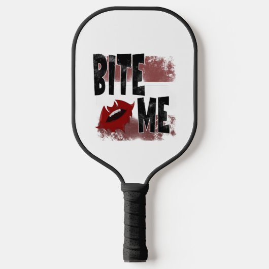 Bite me - Cool Quote - Halloween - Bat Pickleball Paddle (Voorkant)