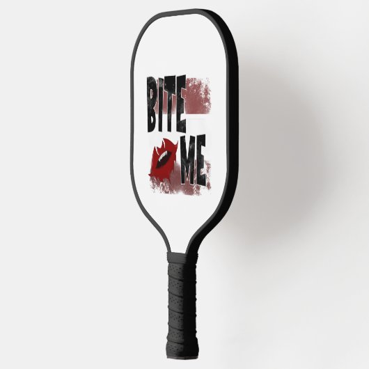 Bite me - Cool Quote - Halloween - Bat Pickleball Paddle (Links)