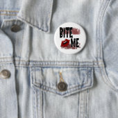Bite me - Cool Quote - Halloween - Bat Ronde Button 5,7 Cm (In situ)