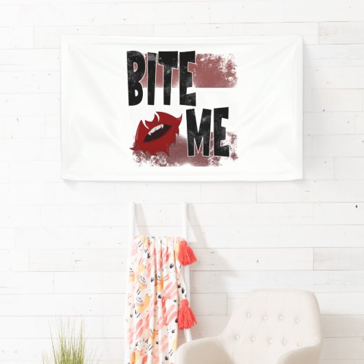 Bite me - Cool Quote - Halloween - Bat Spandoek (Insitu)